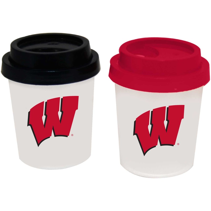 Wisconsin Badgers Plastic Salt & Pepper Shaker Set