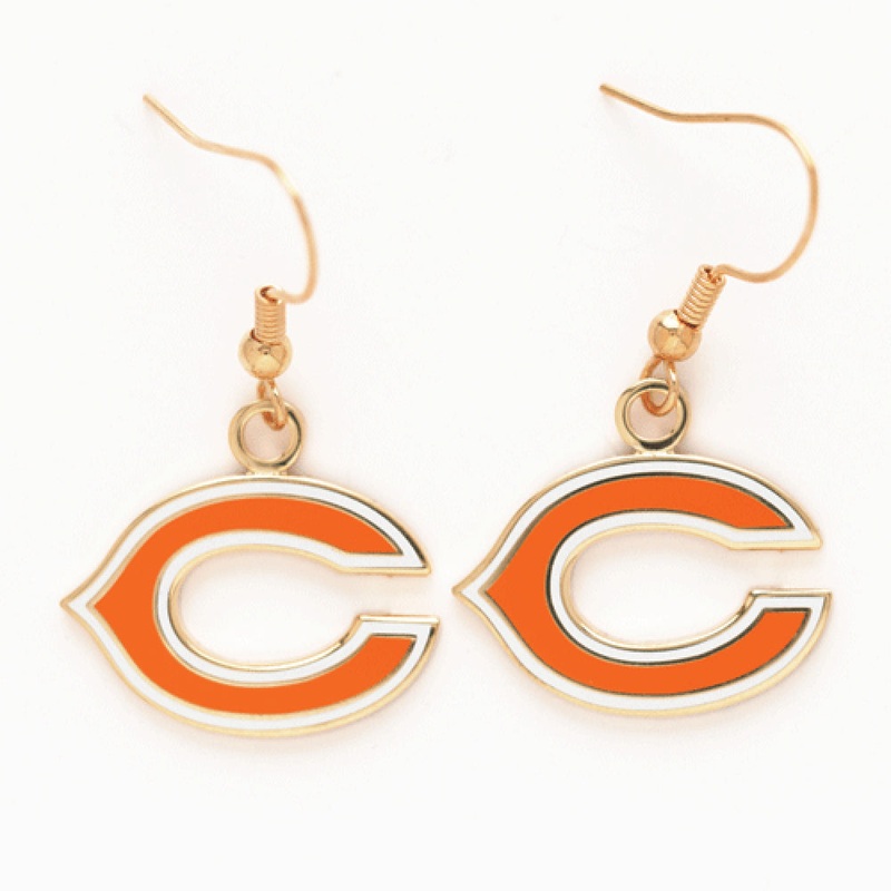Chicago Bears C Logo Hook Earrings