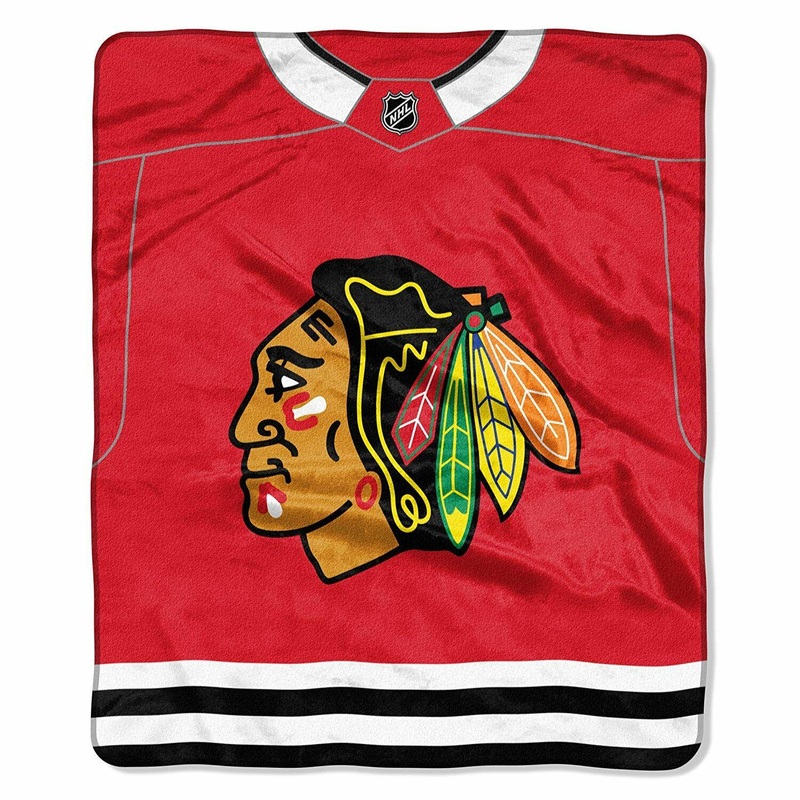Chicago Blackhawks 50" x 60" Jersey Raschel Throw Blanket