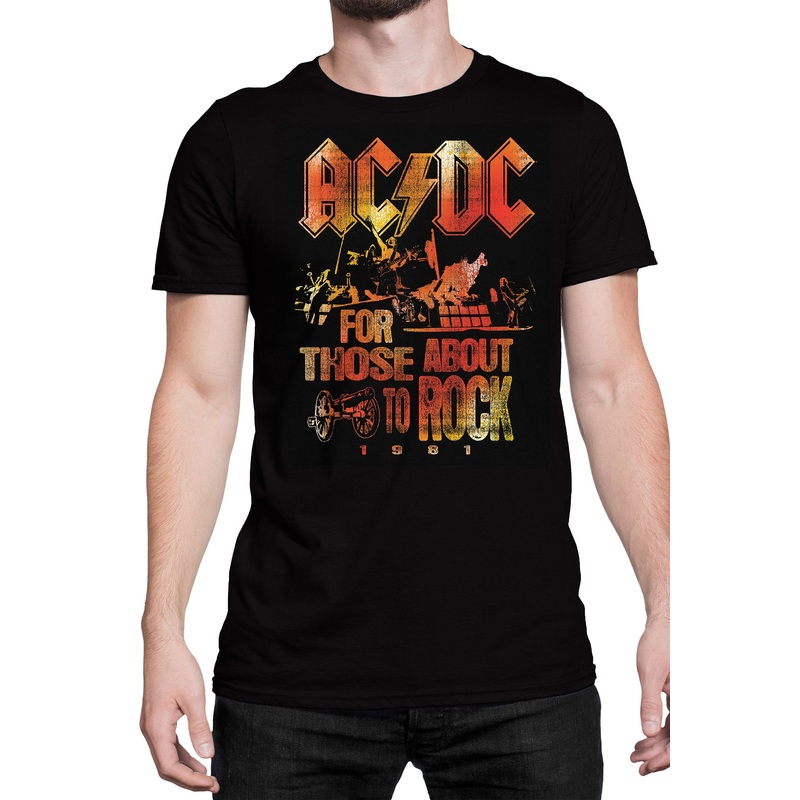AC/DC Those About to Rock Men's Black Tee