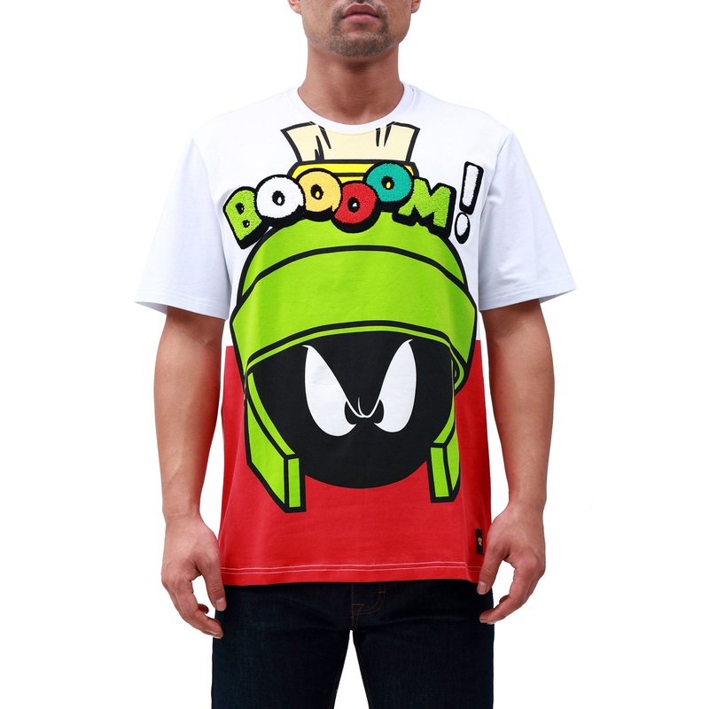 Looney Tunes Marvin the Martian Boooom Shirt, White