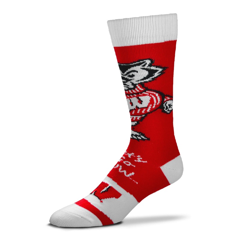 Wisconsin Badgers Flag Promo Crew Socks
