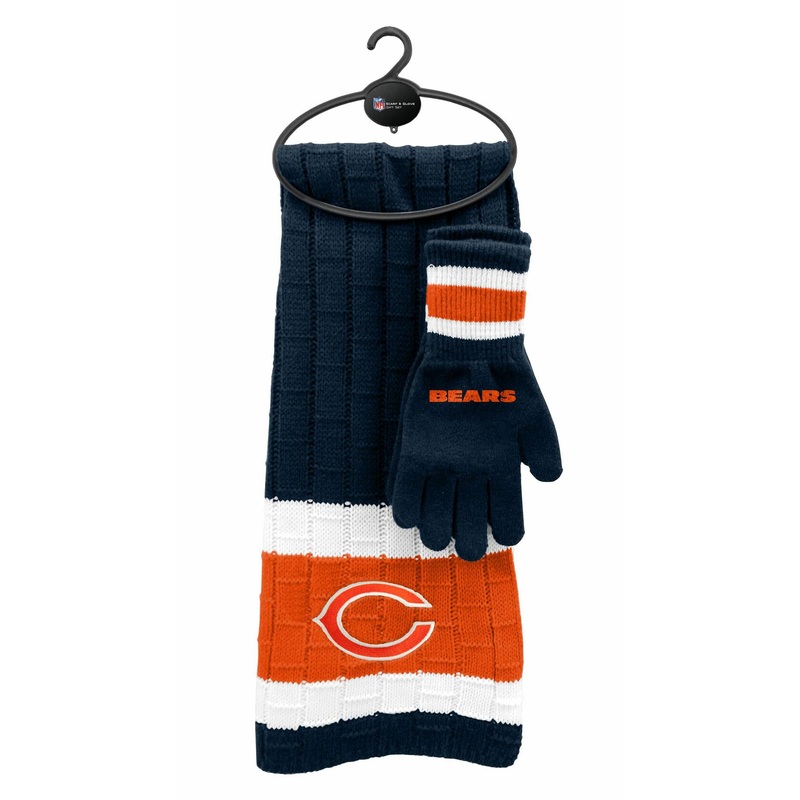 Chicago Bears Winter Scarf & Gloves Gift Set