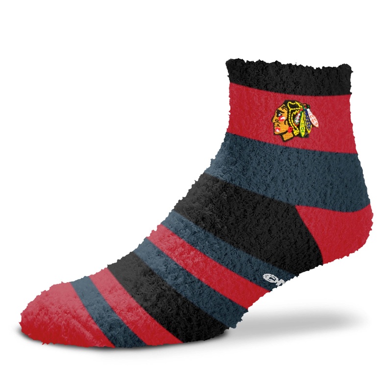 Chicago Blackhawks Rainbow Women's Fuzzy Socks, One Size