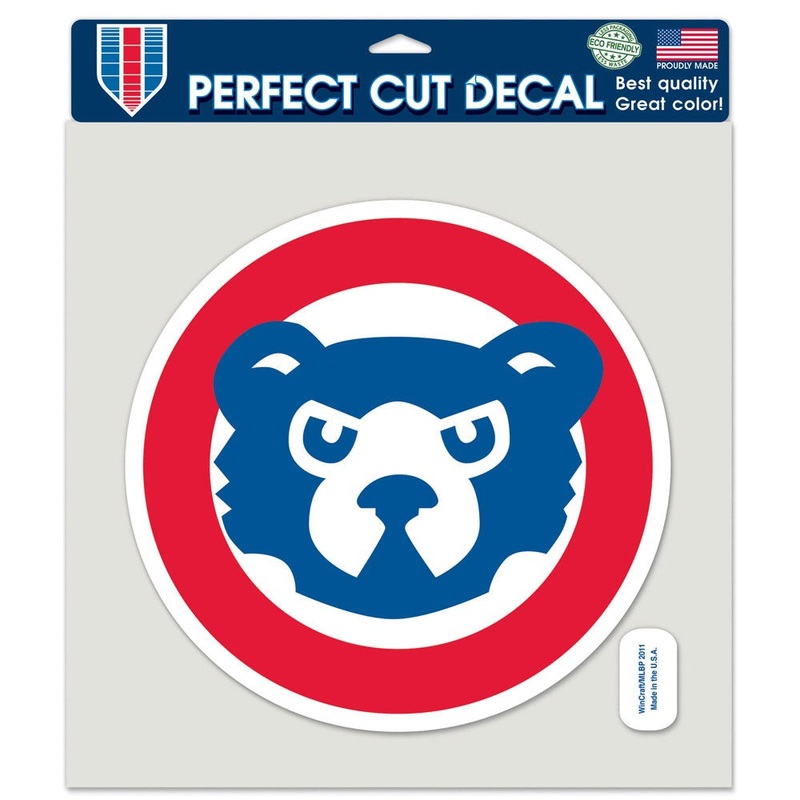 Chicago Cubs Cooperstown 8" x 8" Perfect Cut Color Decal