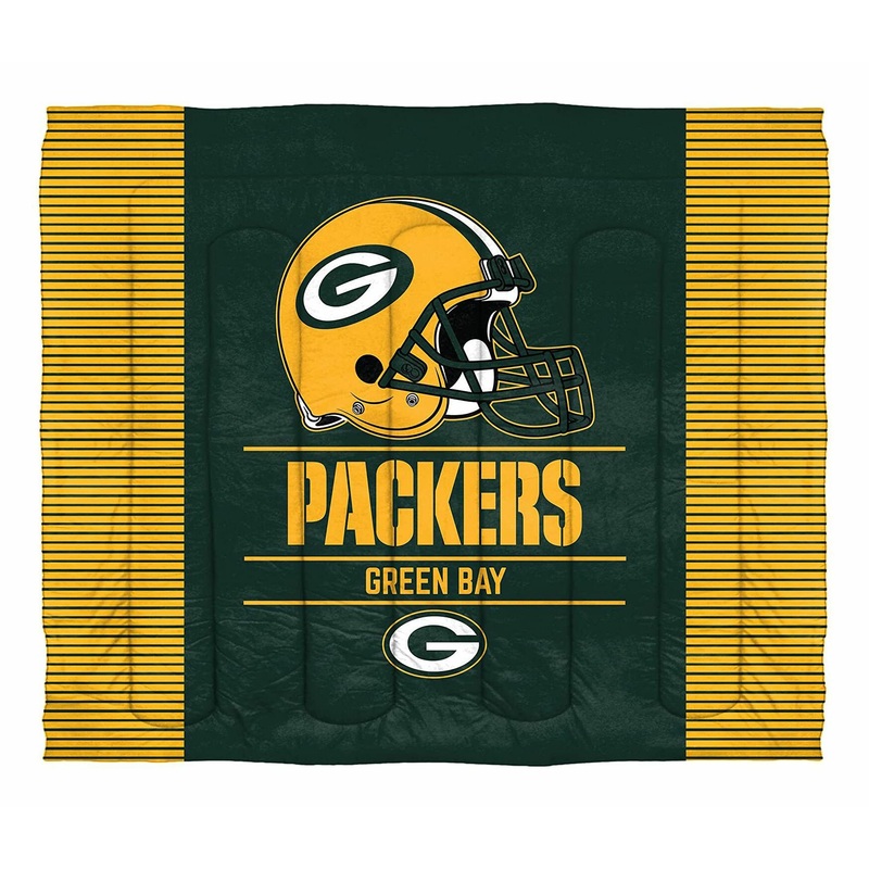 Green Bay Packers "Draft" Full/Queen-sized Bedding Comforter Set