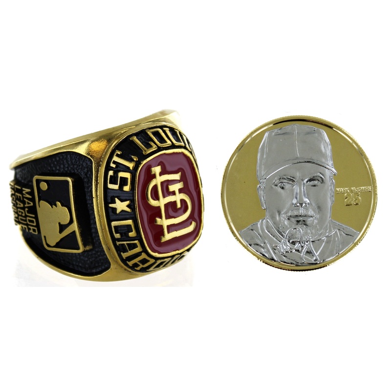 Mark McGwire 24K Gold Overlay Coin & Oversized Ring Set