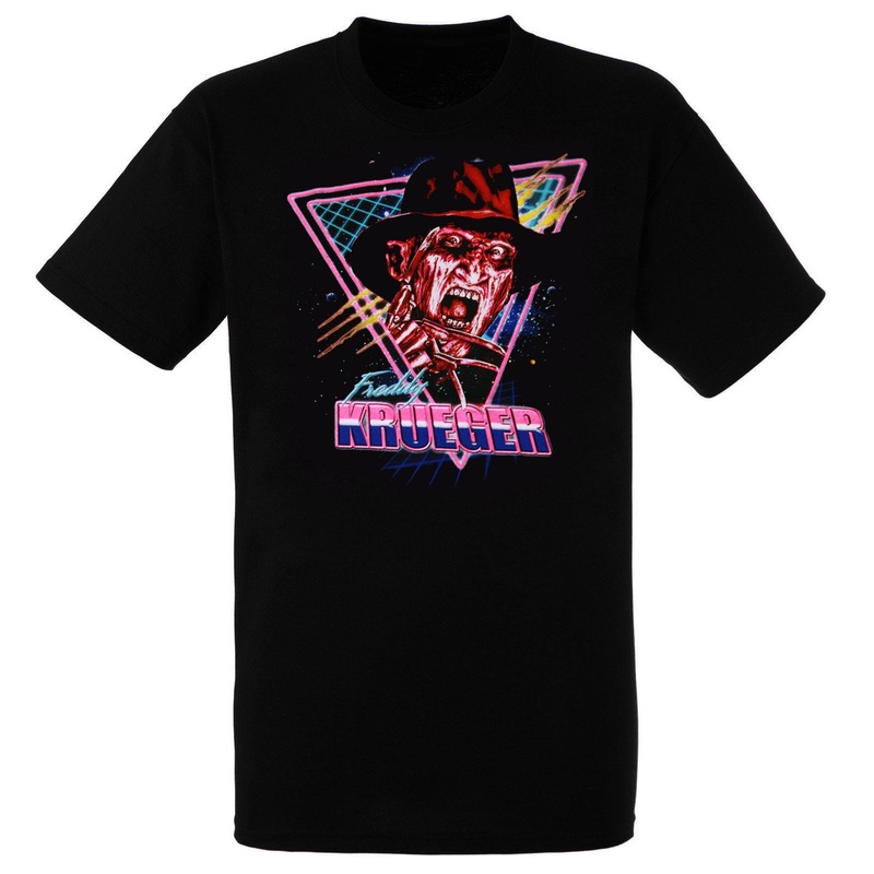 Nightmare on Elm Street Freddy Retro Men's Black Tee
