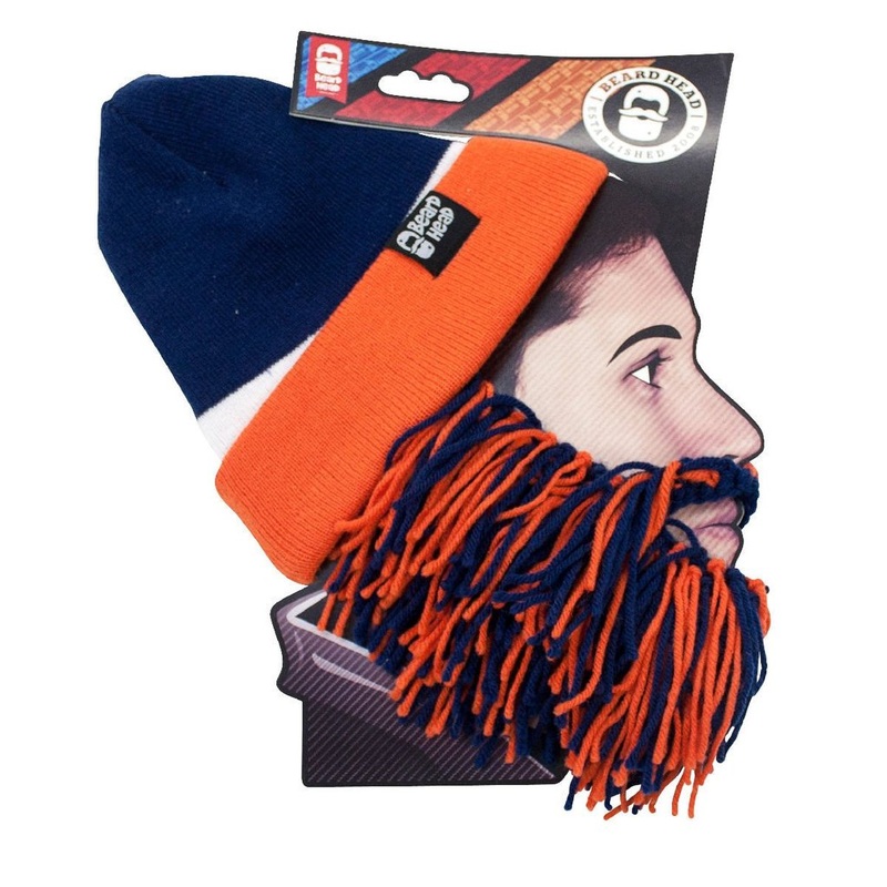 Tailgate Barbarian Beard, Navy/Dark Orange