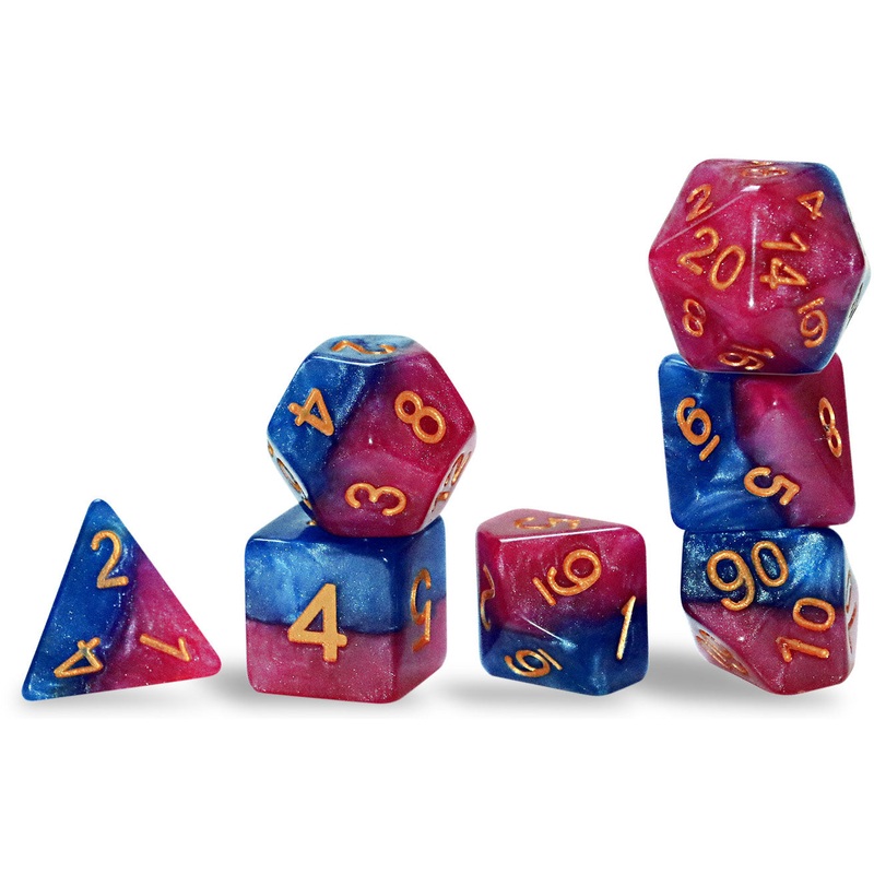 'The Court Jester' Halfies 7-Die Set