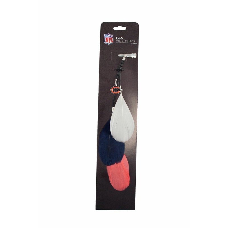 Chicago Bears Team Color Feather Hair Clip Extension