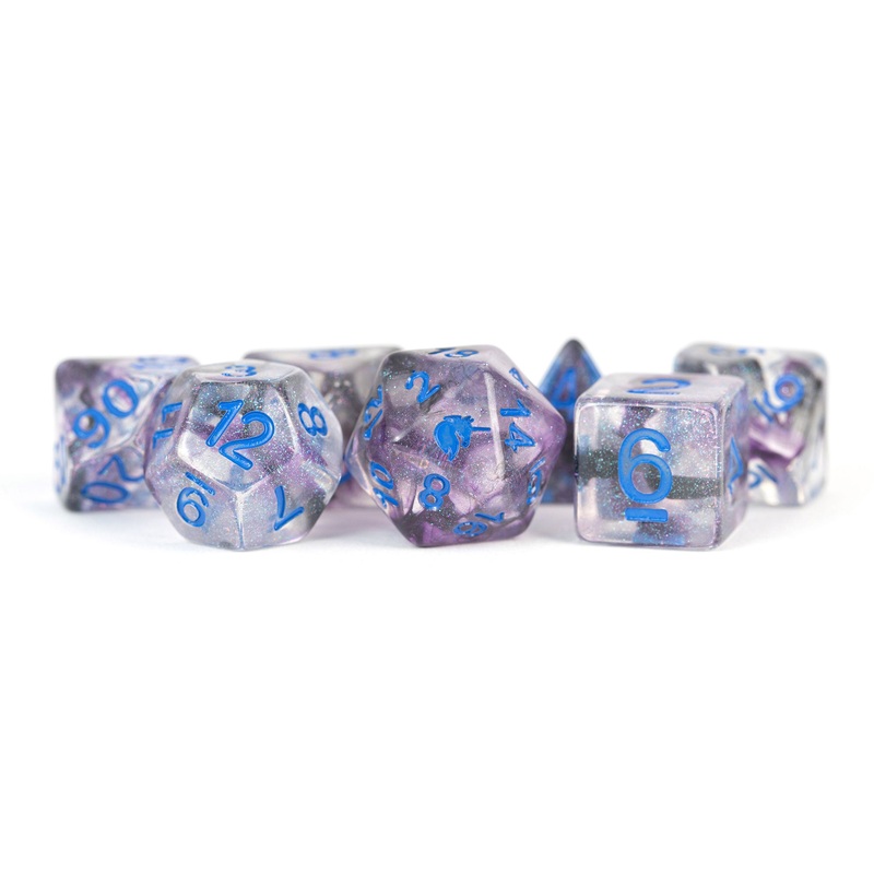Unicorn Resin Poly Dice Set: Stellar Storm (7)