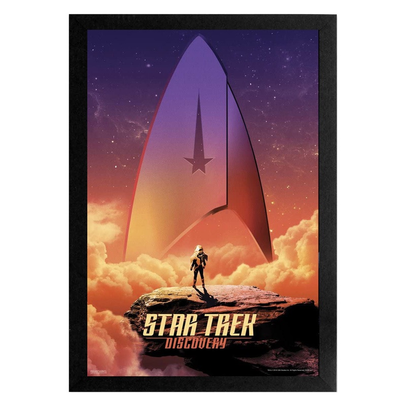 Star Trek Discovery Sky Badge Framed Print