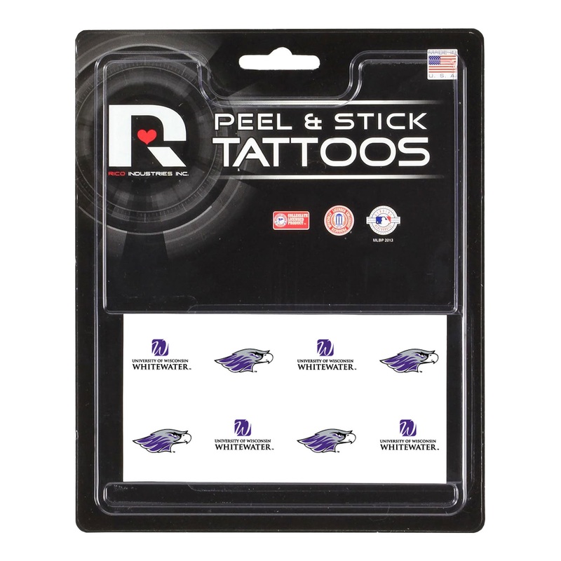 University of Wisconsin Whitewater Warhawks Peel & Stick Tattoos