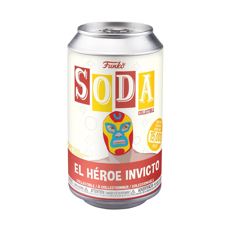 Funko POP! Soda Marvel Luchadores El Heroe Invicto (Iron Man) 4.25" Vinyl Figure in a Can