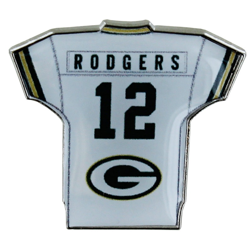 Green Bay Packers Aaron Rodgers Home Jersey Pin