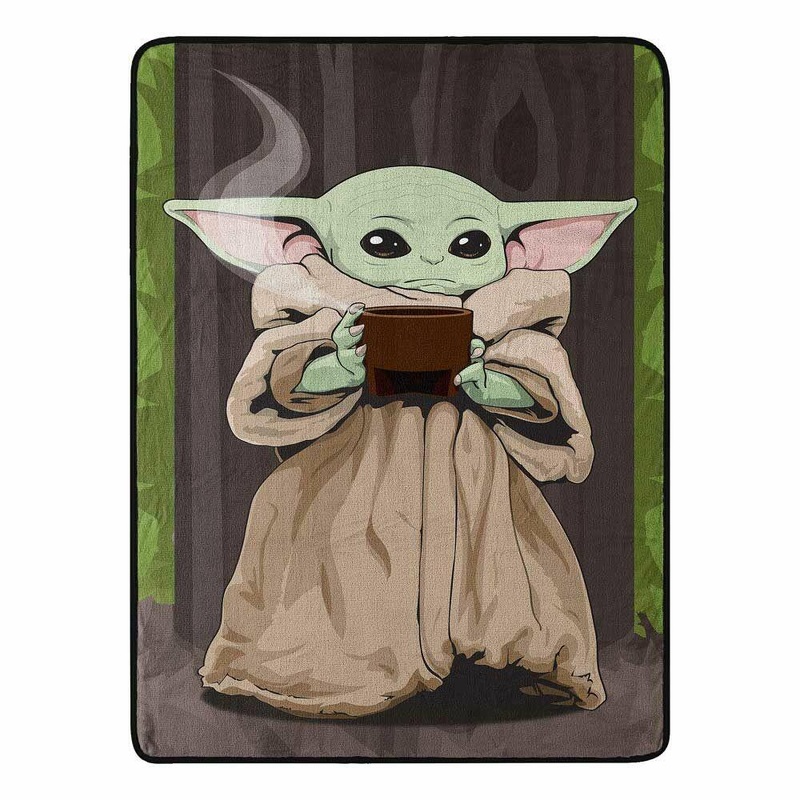 Star Wars: The Mandalorian Quiet Soup Micro Raschel Throw Blanket