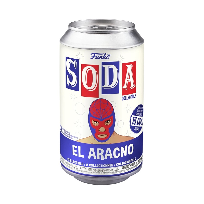 Funko POP! Soda Marvel Luchadores Spider-man 4.25" Vinyl Figure in a Can