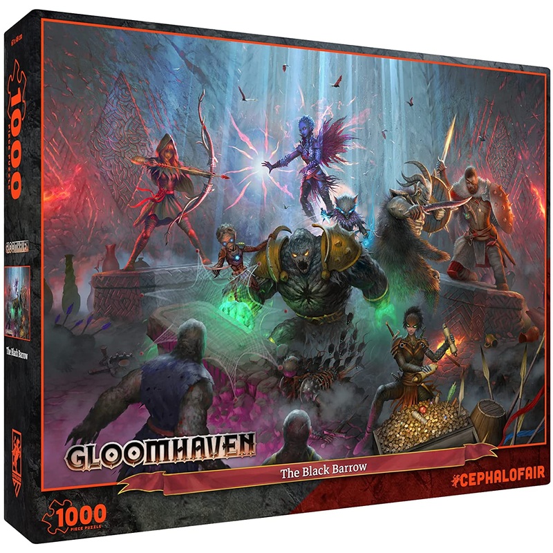 Gloomhaven: The Black Barrow Jigsaw Puzzle, 1000 Pieces