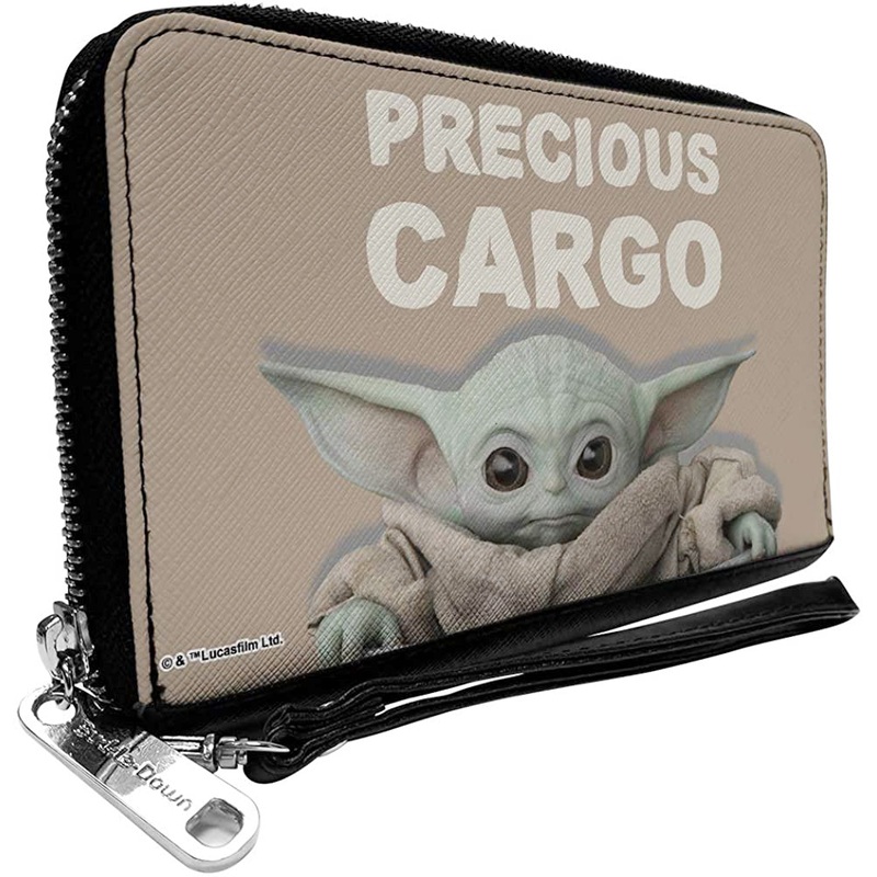 Star Wars The Child Sitting Pose Precious Cargo Zip Around Wallet