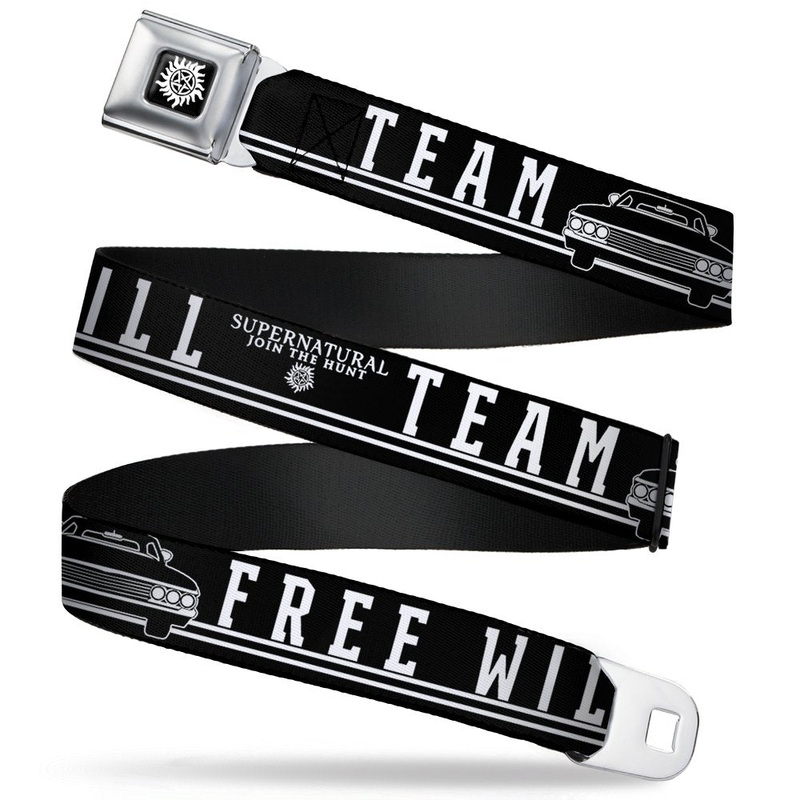 Supernatural Team Free Will Seatbelt Belt