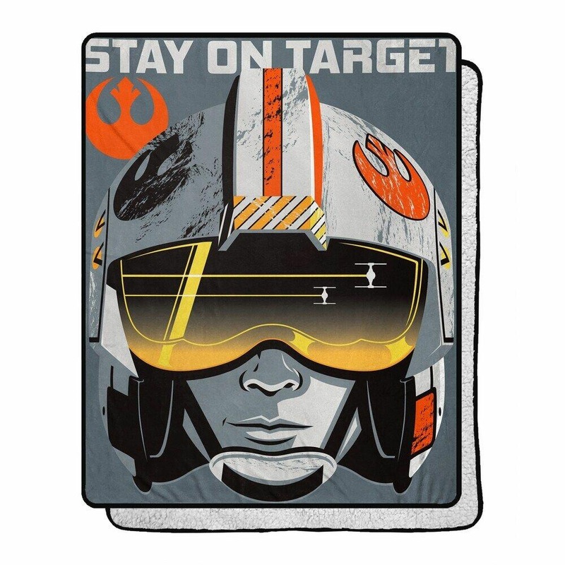 Star Wars Classic Visor View SIlk Touch Sherpa Throw Blanket, 40" x 50"