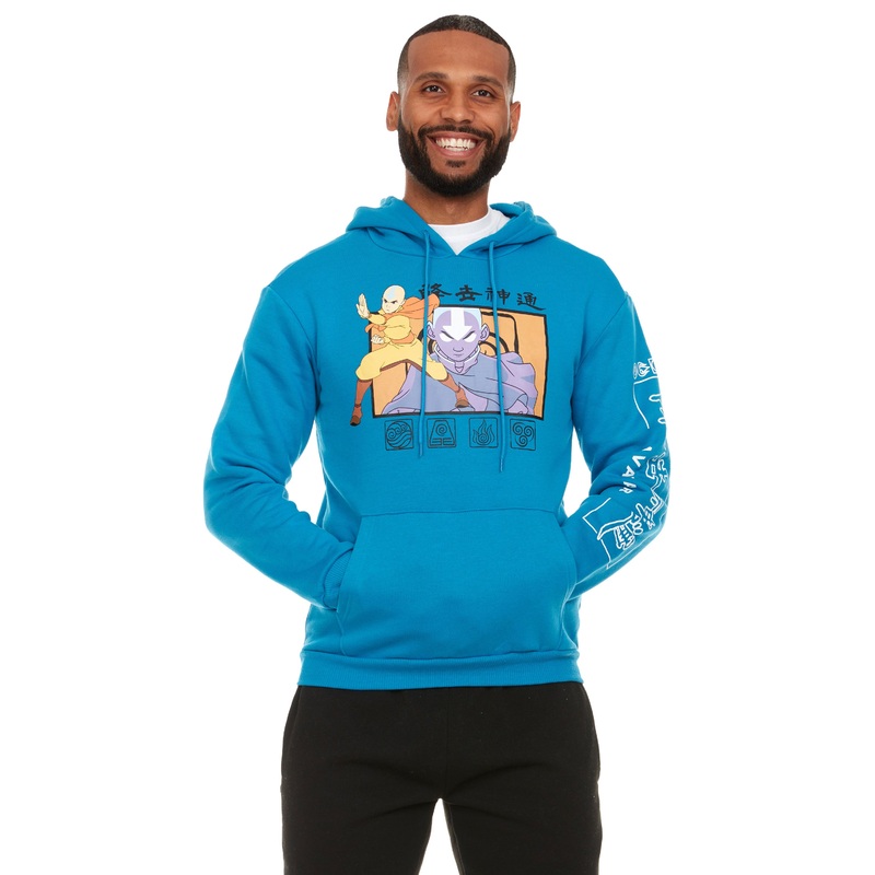 Avatar: The Last Airbender Aang Pullover Hoodie, Blue