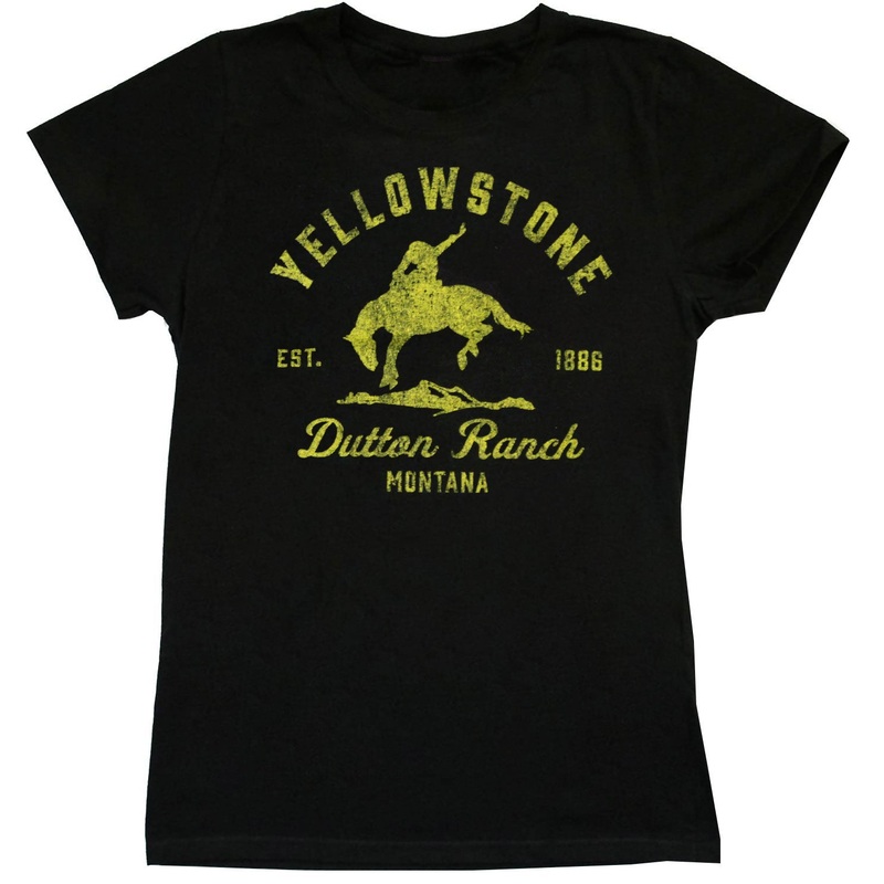 Yellowstone Bucking Bronco Women's Tee, Black