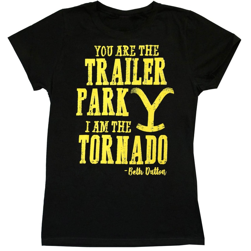 Yellowstone I Am The Tornado Women's Tee, Black