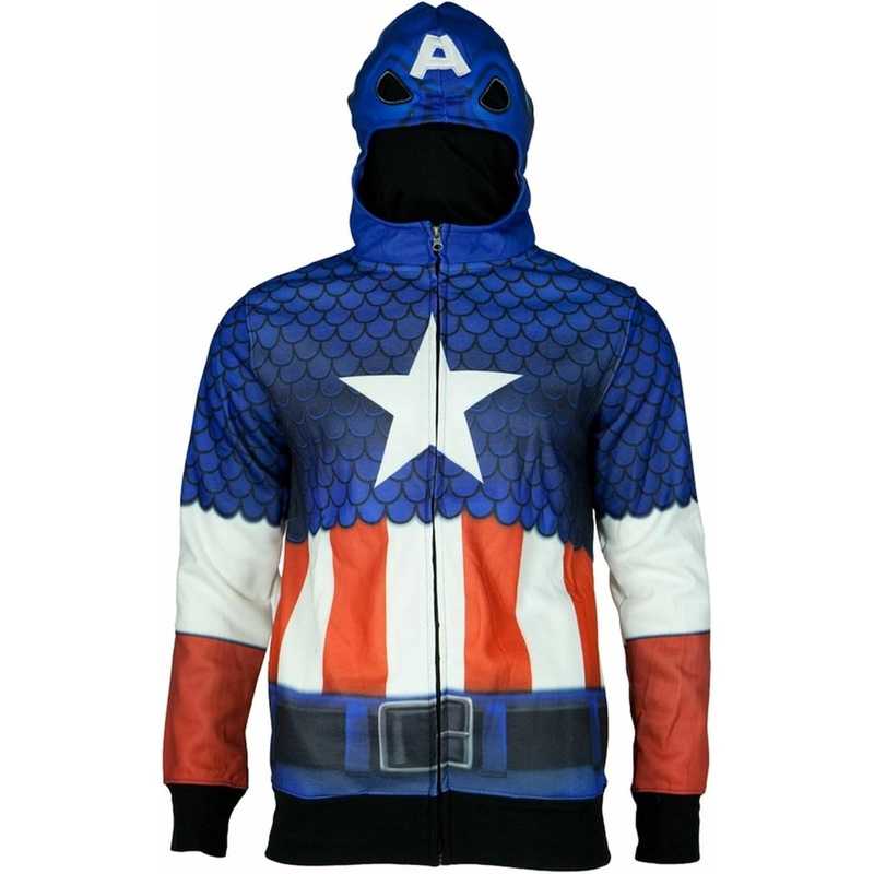 Captain America Men's Costume Hoodie