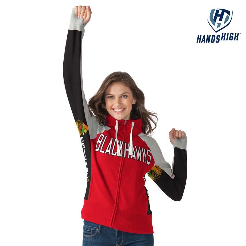 Chicago Blackhawks Down the Field Women's Hoodie
