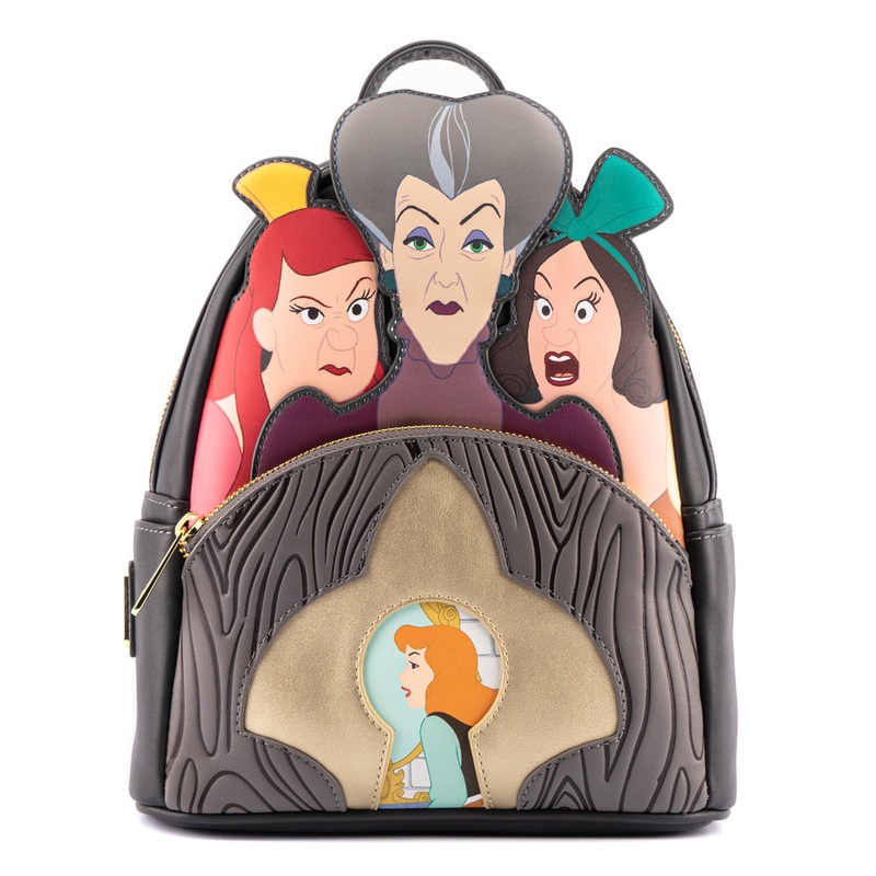 Cinderella Evil Stepmother and Stepsisters Villains Scene Mini Backpack