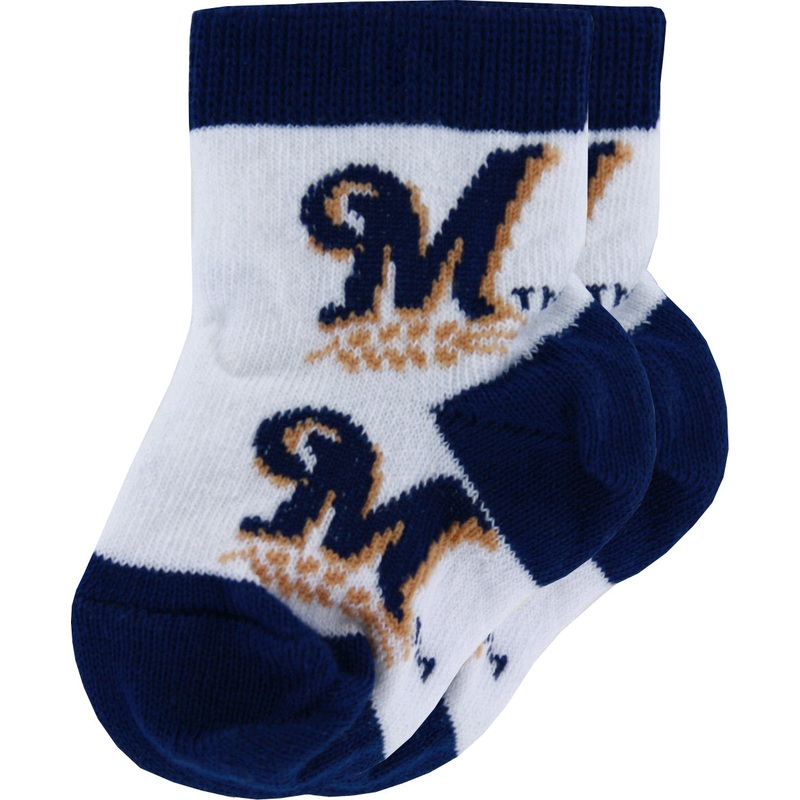 Milwaukee Brewers All-over Print Baby Socks