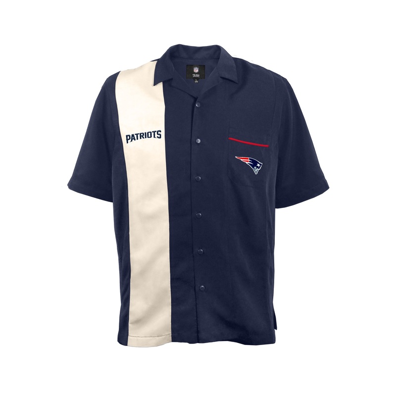 New England Patriots Strike Men's Bowling Shirt