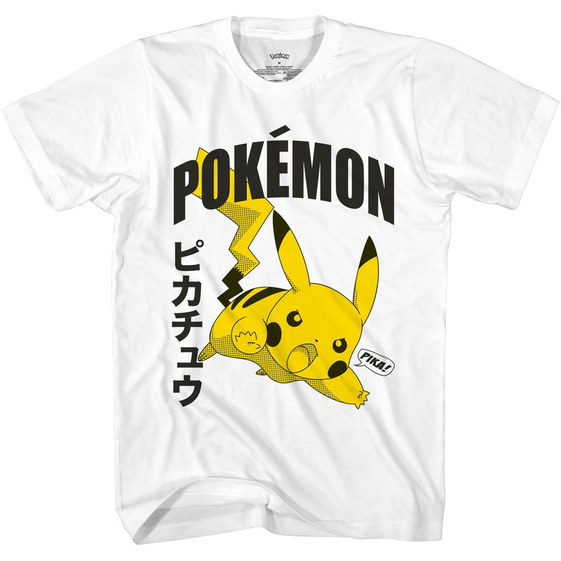 Pokemon Pikachu Pika Men's T-Shirt, White
