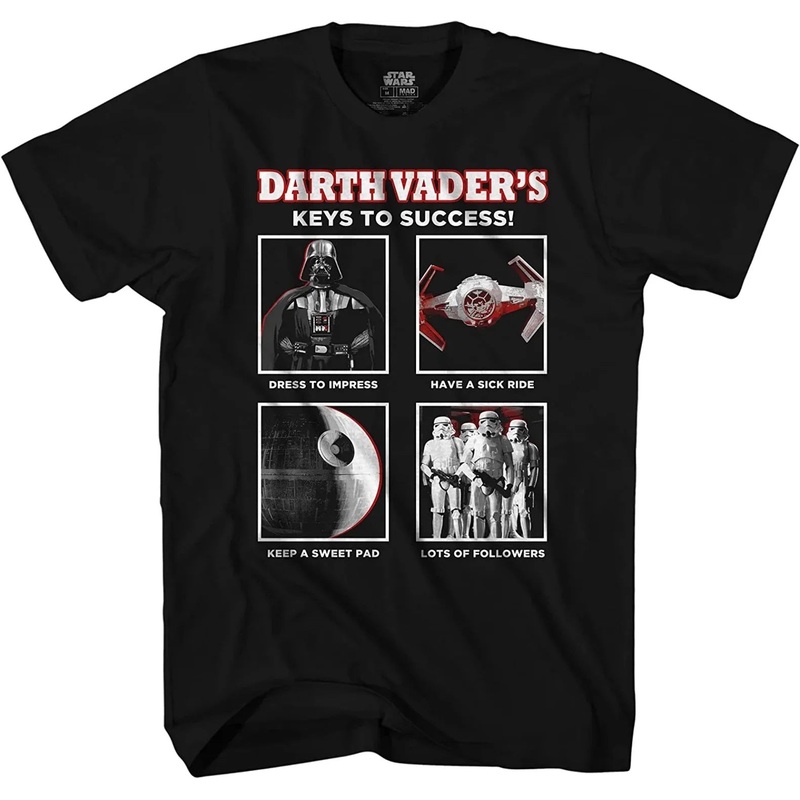 Star Wars Darth Vader Keys to Success Tee, Black