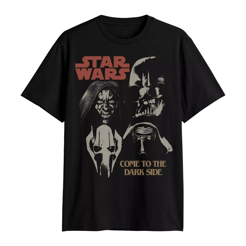Star Wars Villains Come To The Dark Side Tee, Black