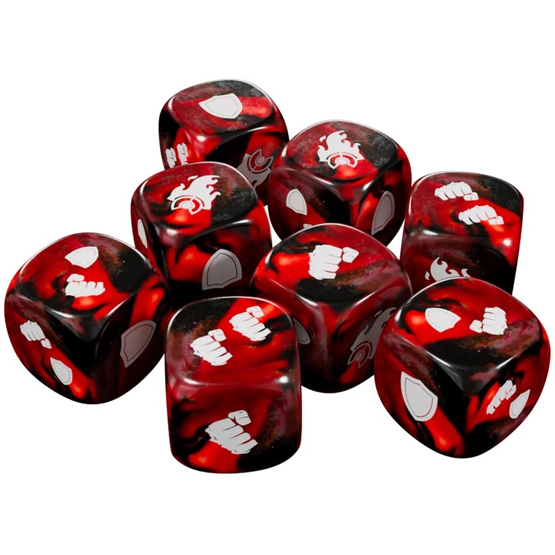 Street Fighter: The Miniatures Game Dice Pack: Classic Red