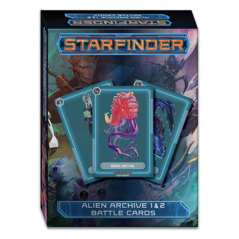 Starfinder Alien Archive 1 & 2 Battle Cards