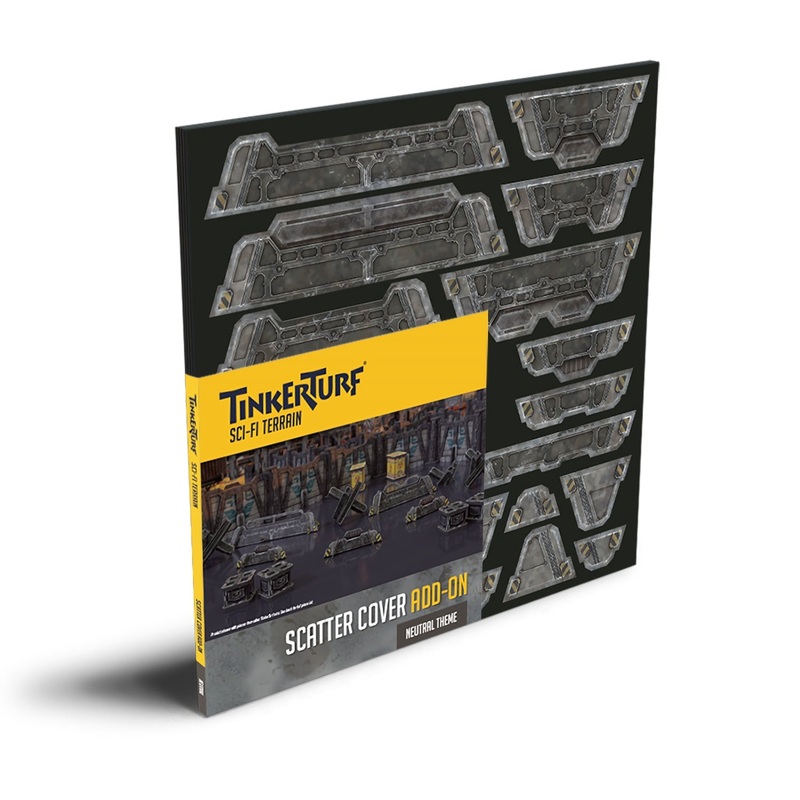 TinkerTurf Sci-Fi Terrain - Scatter Cover Add-On (Neutral)