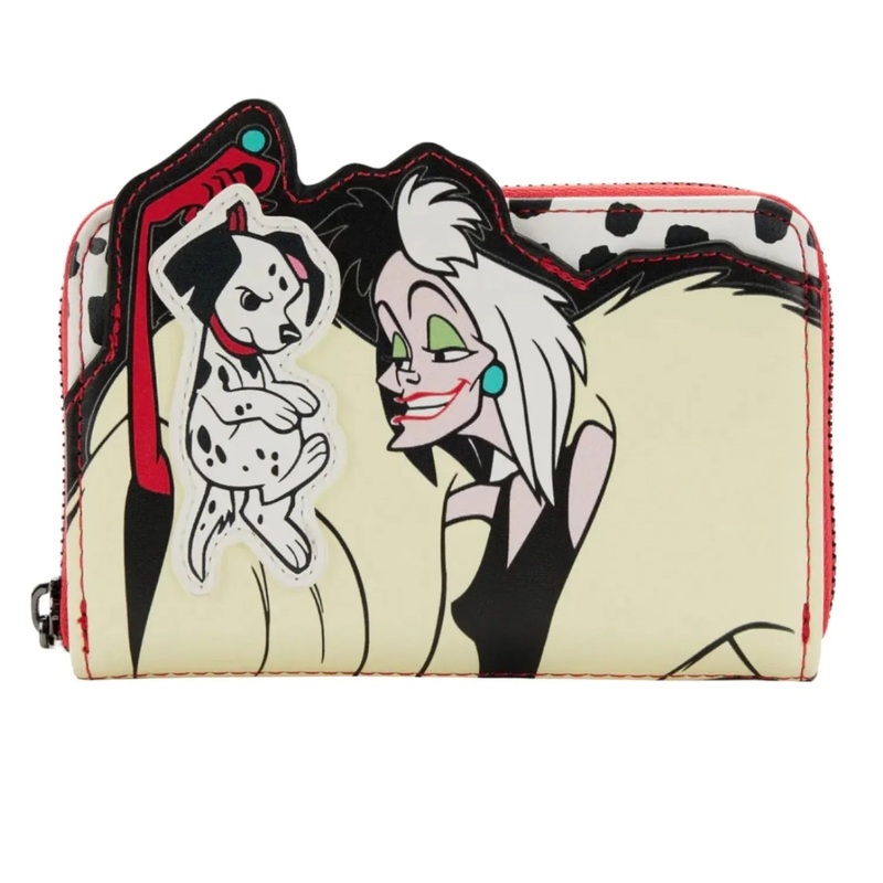 101 Dalmatians Cruella De Vil Villains Scene Zip Around Wallet