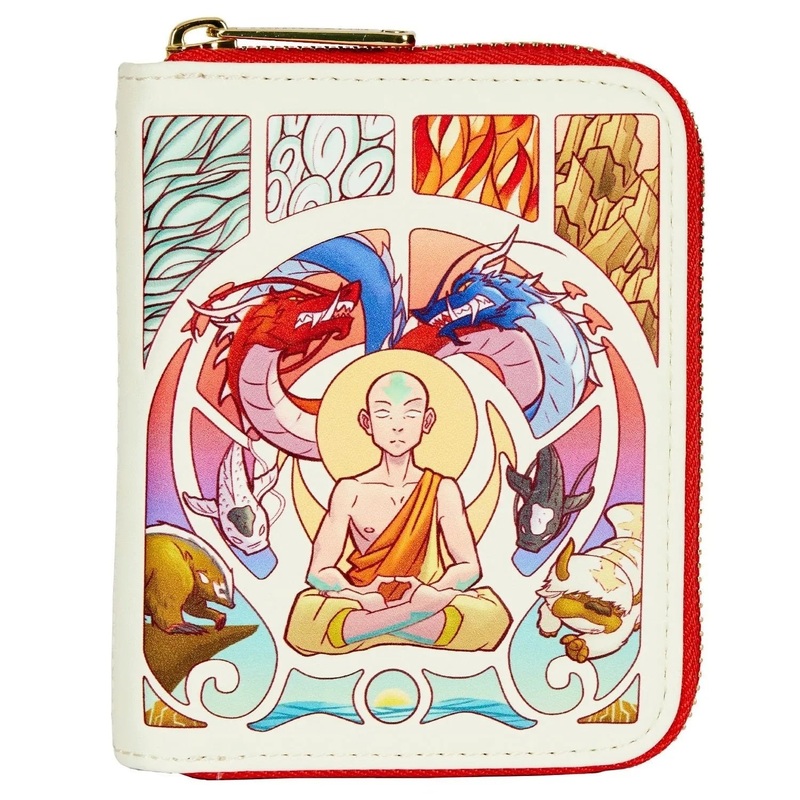 Avatar: The Last Airbender Aang Meditation Glow in the Dark Zip Around Wallet