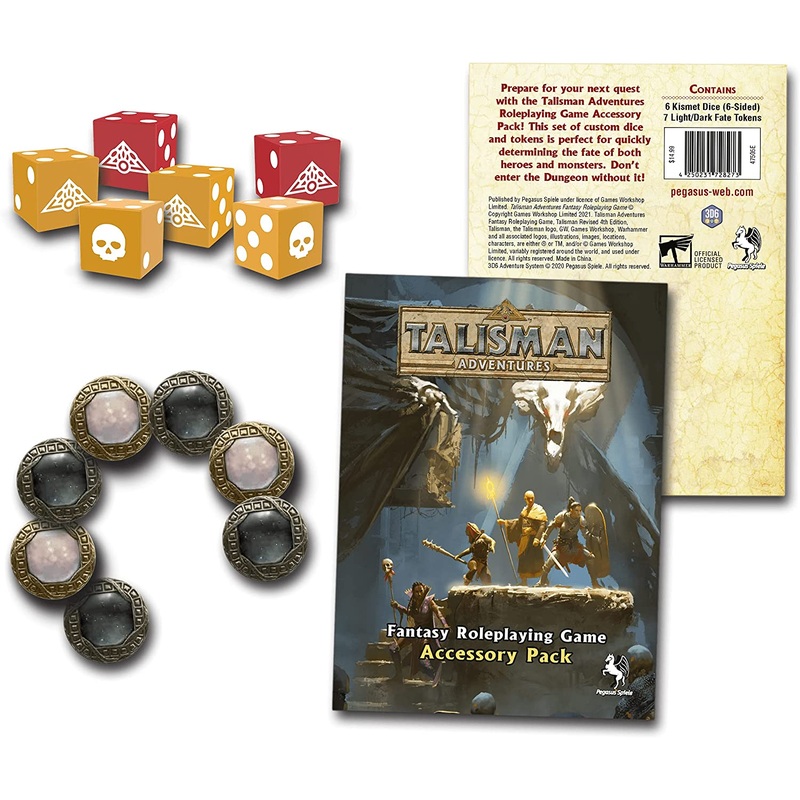 Talisman Adventures RPG: Accessory Pack (Dice & Tokens)