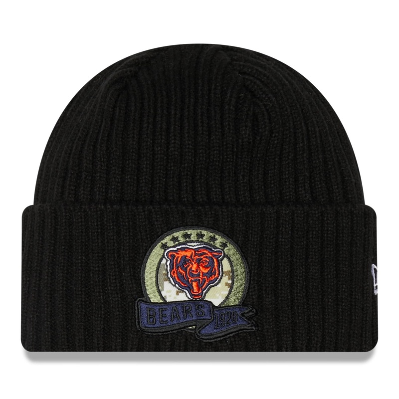 Chicago Bears Salute to Service Knit Hat, Black, One Size Fits Most