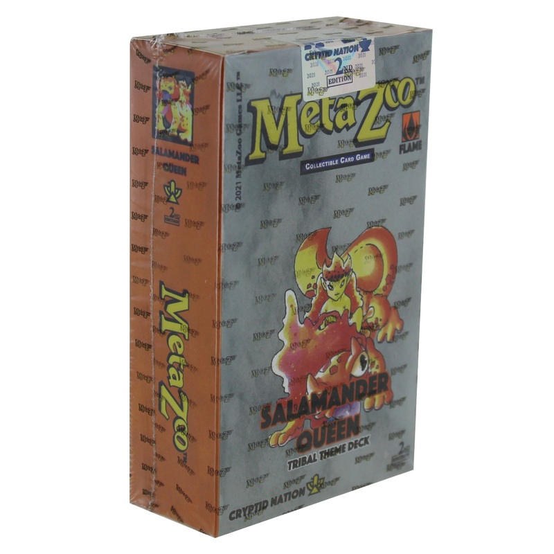 MetaZoo TCG: Cryptid Nation - Salamander Queen Flame Tribal Theme Deck (2E)