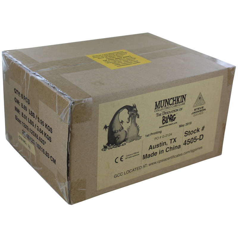 Munchkin CCG: The Desolation of Blarg Booster Case (6 Boxes of 24 Packs)