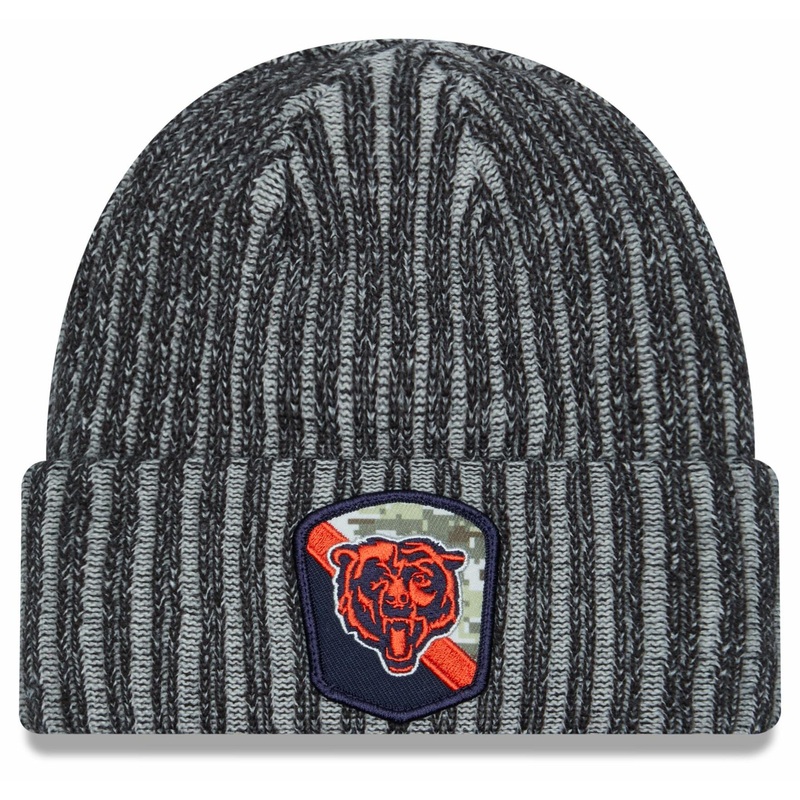 Chicago Bears Salute to Service Knit Hat, Black, One Size