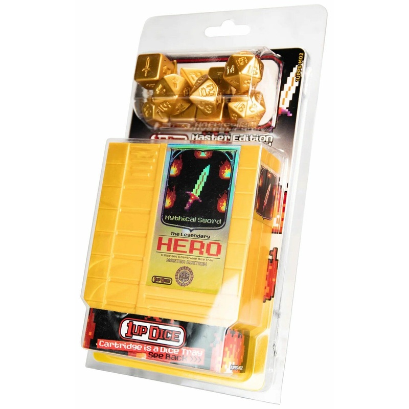 1UP-Dice Master Edition Mythical Sword Polyhedral Set