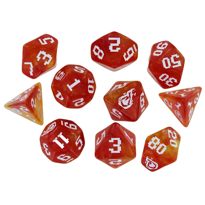 1UP-Dice Power Pack Set: Fireball