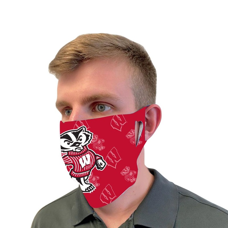 Wisconsin Badgers Bucky Mascot Fan Mask